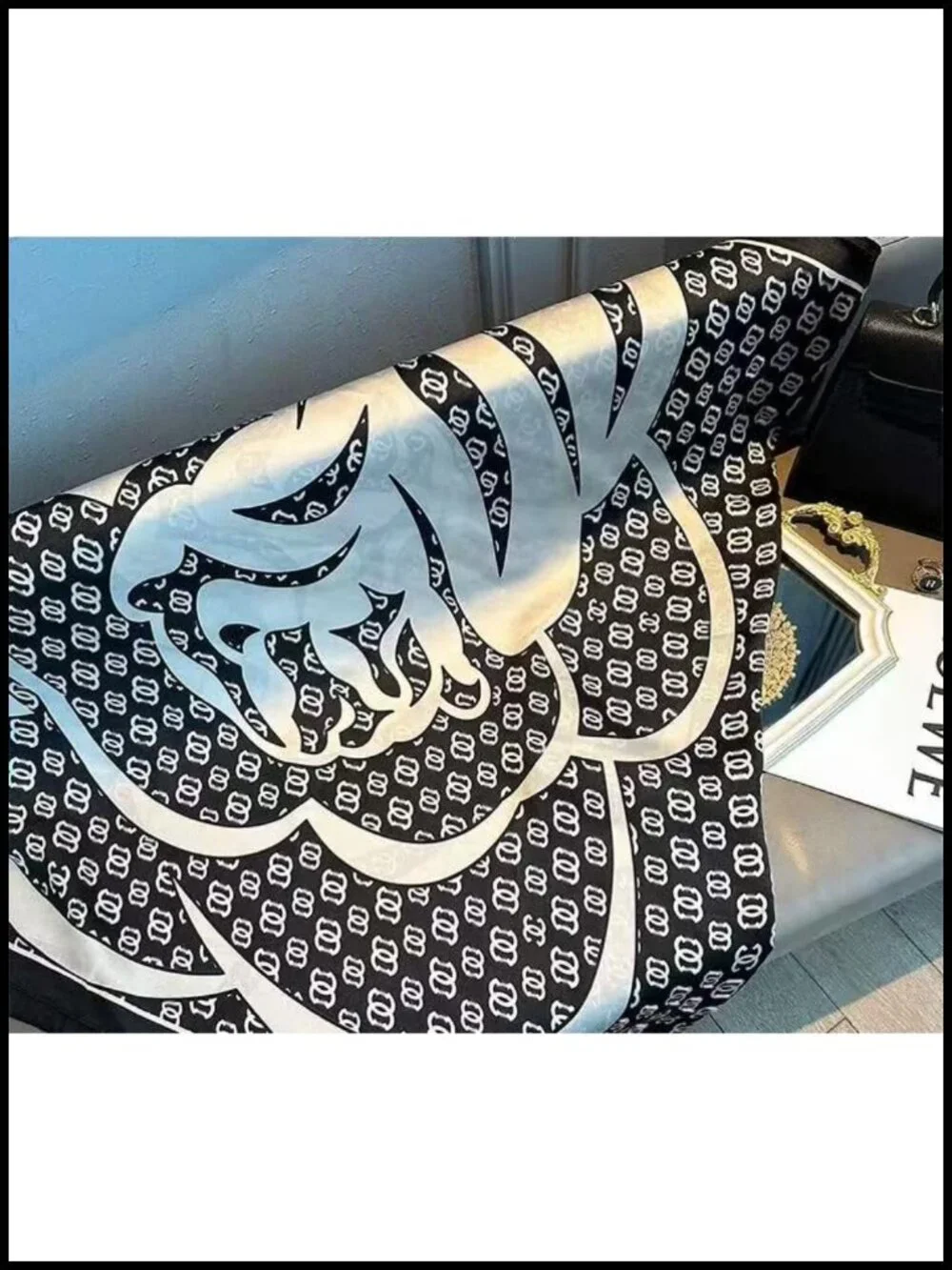 Luxury Large Silk Scarf Fashion Shawl Wrap Lightweight Satin Summer